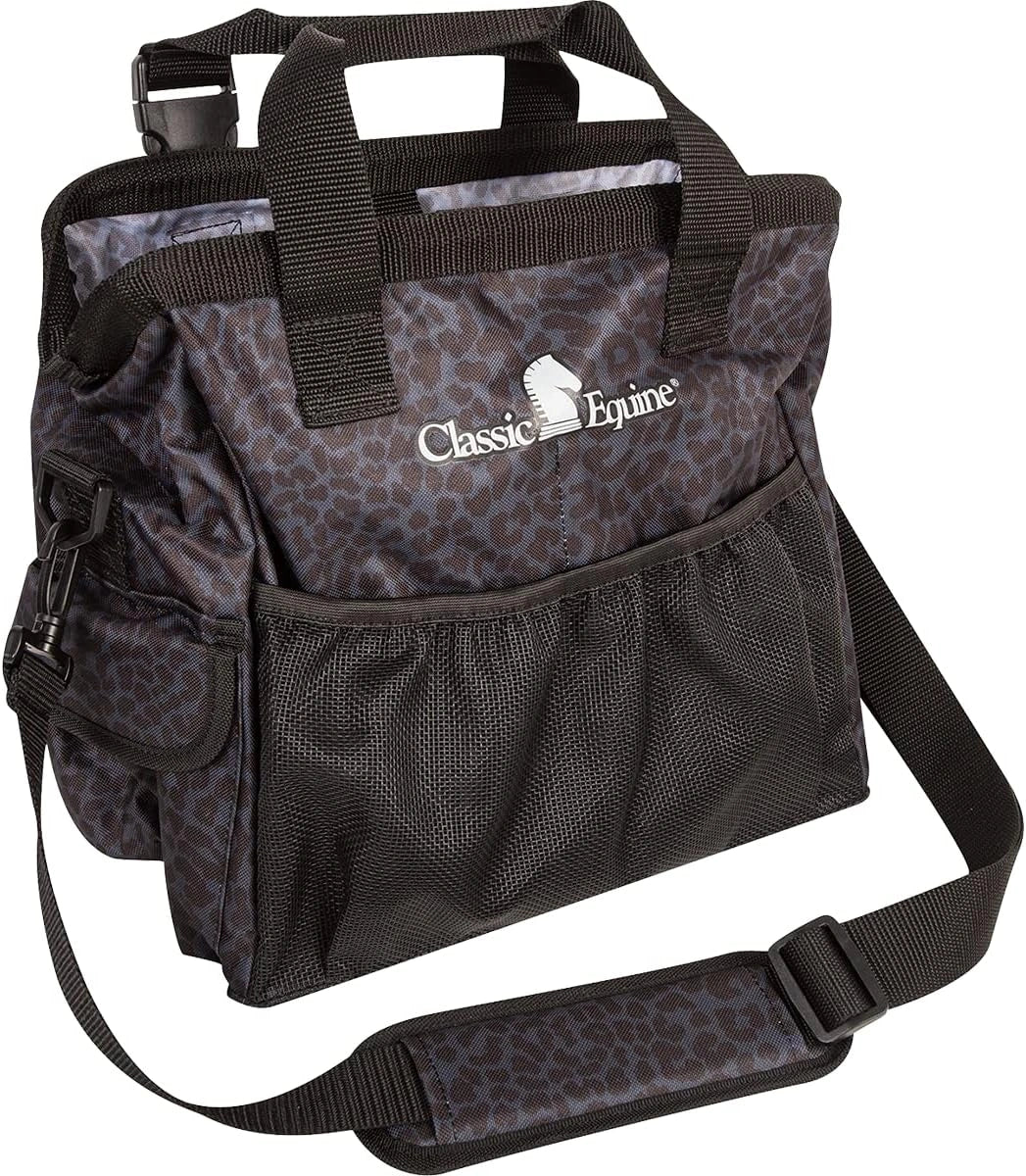 Classic Equine Groom Tote, Black Leopard (Sell out) - Hooves and Paws