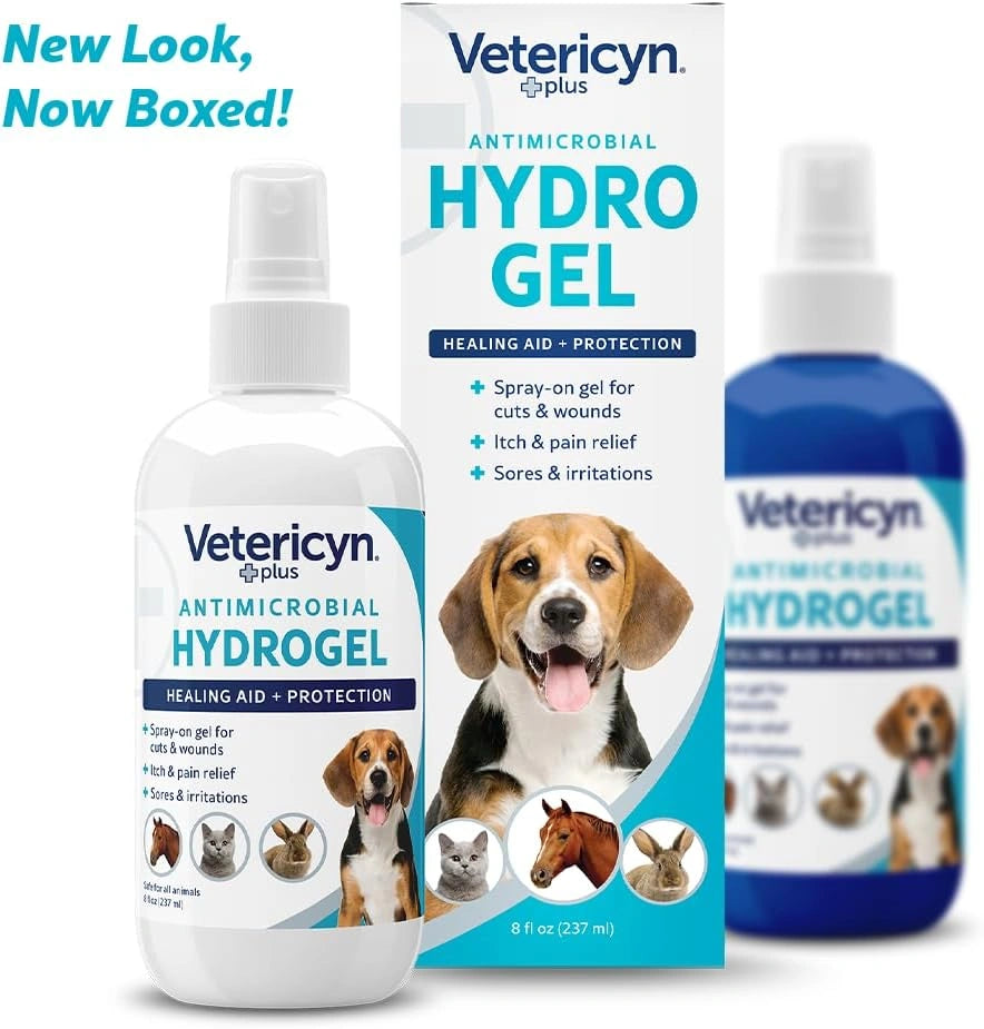 Vetericyn Plus All Animal Wound Care Hydrogel Spray - Non-Toxic Healing Aid for Dogs, Cats, and Horses