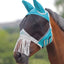 Shires Fine Mesh Horse Equine Fly Mask With Ears And Nose Fringe 60% UV Protection - Hooves and Paws