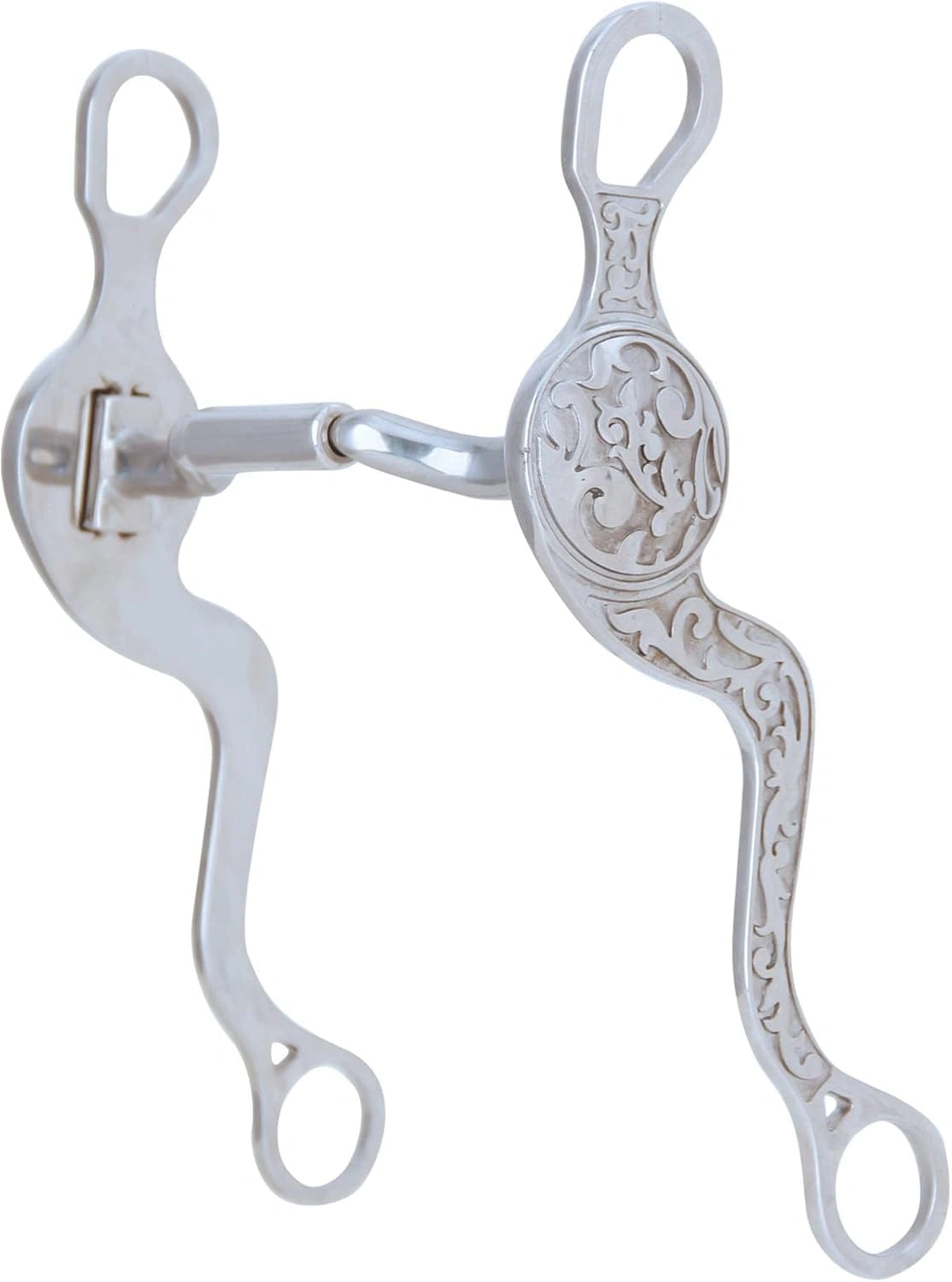 Myler Embossed Shank Forward Tilt Port Bit MB 36 Sweet Iron Mouthpiece with ISM - 5"