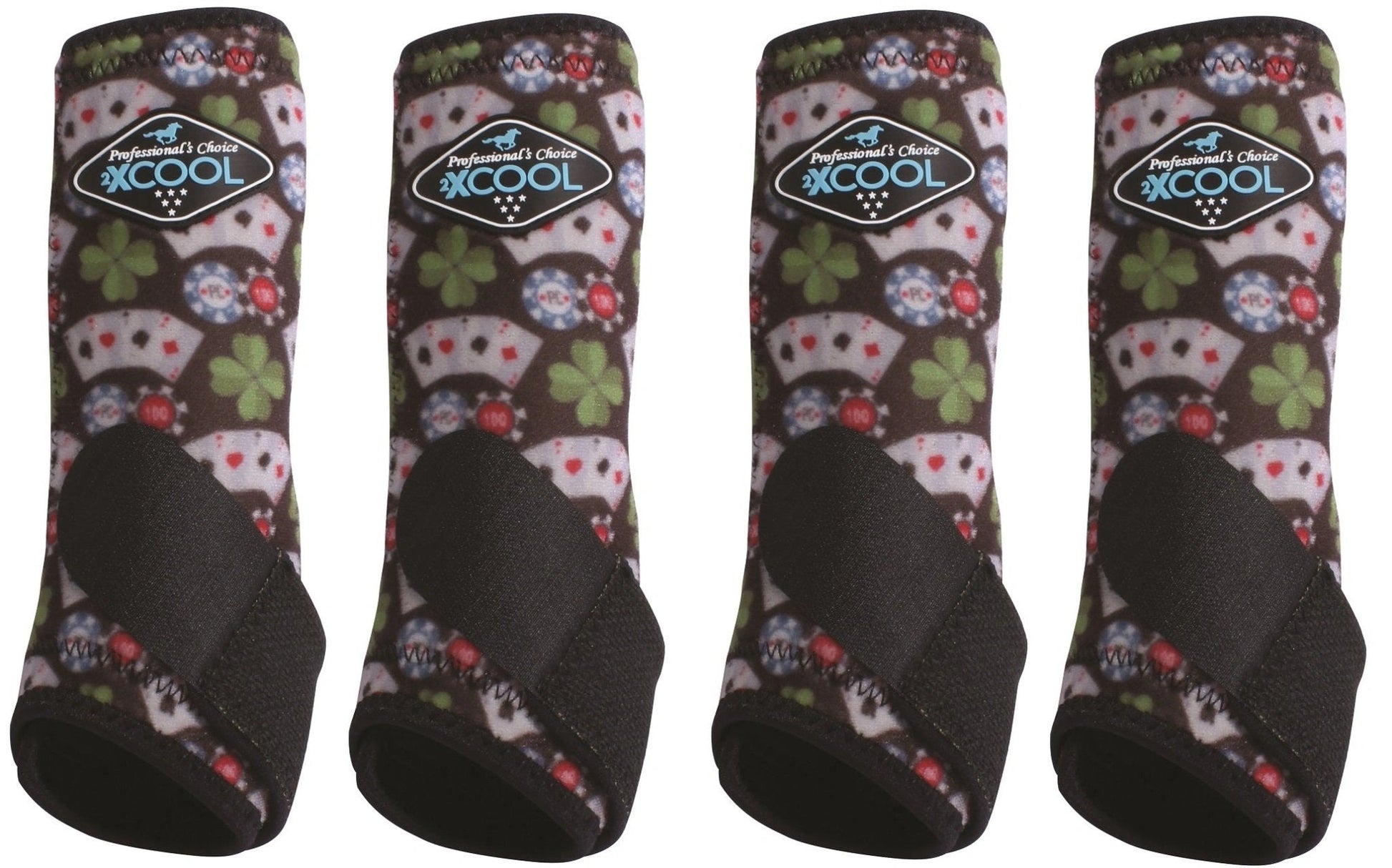 Professional's Choice Sports Medicine 2XCOOL Pattern Horse Equine Boots 4 - Pack - Hooves and Paws
