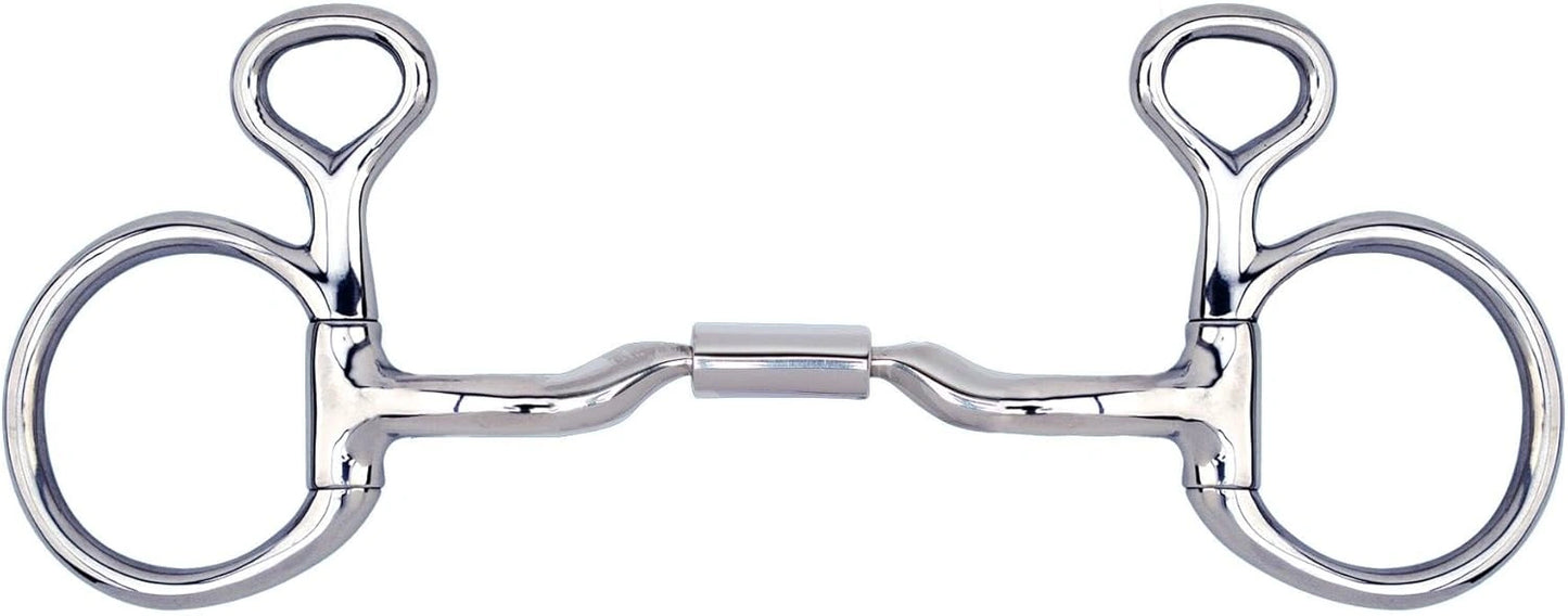 Myler Med Baucher Low Port Comfort Snaffle Bit MB 04 - 5" Stainless Steel with Copper Inlay - Level 2 Dressage Legal