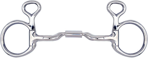 Myler Med Baucher Low Port Comfort Snaffle Bit MB 04 - 5" Stainless Steel with Copper Inlay - Level 2 Dressage Legal