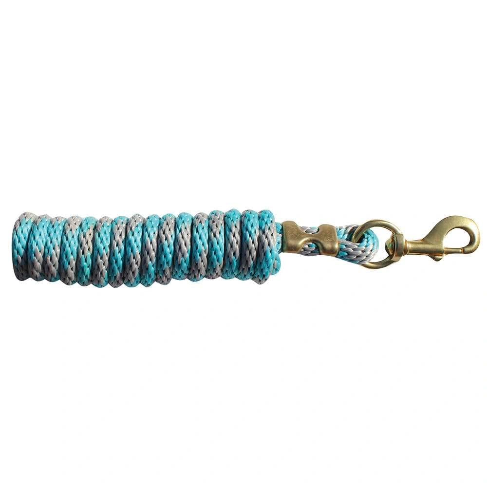 Professional's Choice 10ft Poly Lead Rope - Durable Polyester Horse Lead with Heavy-Duty Plunger Latch Hook - 10ft