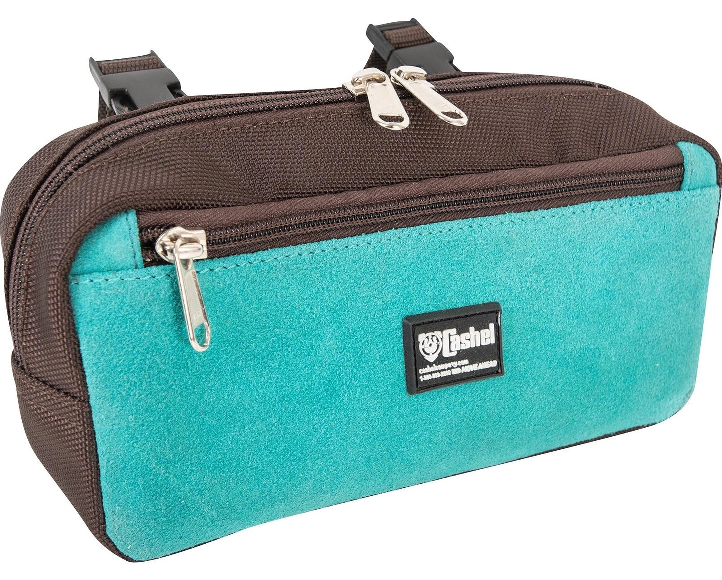 Cashel Small Pommel Bag, Suede - Hooves and Paws