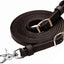 Weaver Leather Roper Rein - 5/8" x 7', Black Hot-Stuffed Leather with Scissor Snap & Nickel Hardware