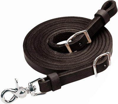 Weaver Leather Roper Rein, Black, 5/8" x 7'