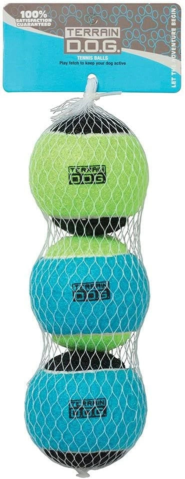 Weaver Leather 07 - 7010 Tennis Ball 3pk Pack - Hooves and Paws