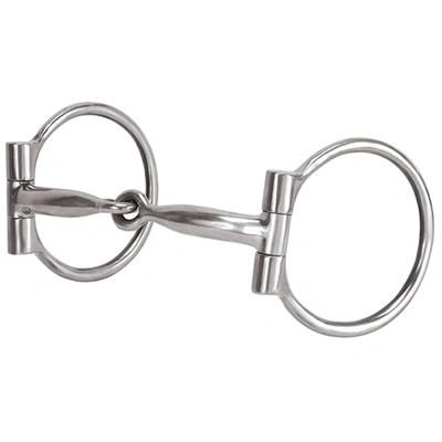 Weaver Leather Bit, Stainless Steel 5'' Sweet Iron Snaffle, 3''Dees - Hooves and Paws