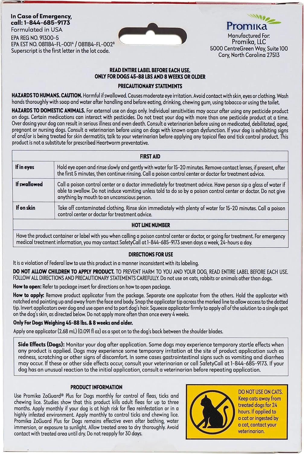 ZoGuard Plus Flea and Tick Prevention for Dogs - 3 Month Supply (Sell out)