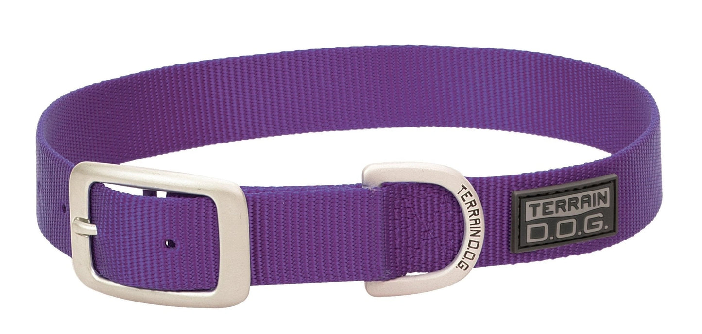 Weaver Leather Nylon Single - Ply Dog Collar - Hooves and Paws