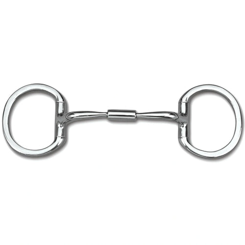 Myler Eggbutt Without Hooks With Stainless Steel Comfort Snaffle Wide Barrel 5 1/2 Inch Mouth Copper Inlay Mb 02 - Hooves and Paws