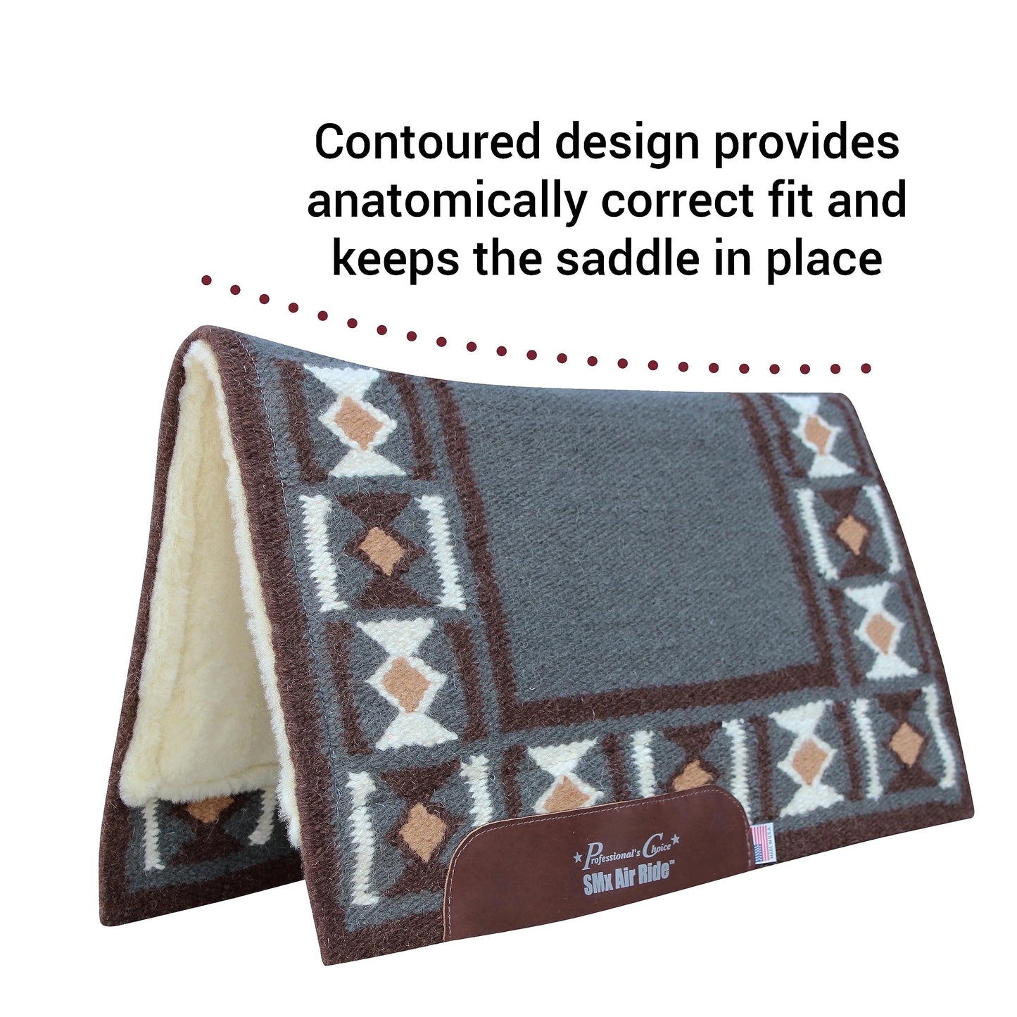 Professional's Choice Comfort-Fit SMX Air Ride Pad | Absorbs Shock & Improves Saddle Fit | Hourglass