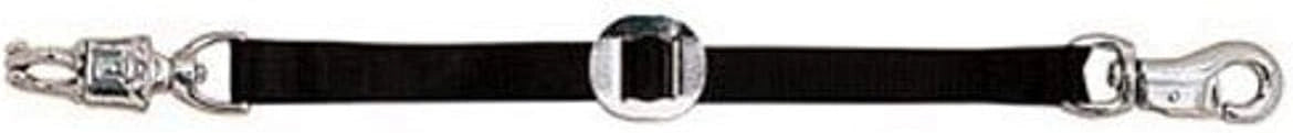 Weaver Leather 28" Heavy-Duty Nylon Trailer Tie with Panic Snap and Bull Snap - Nickel Plated