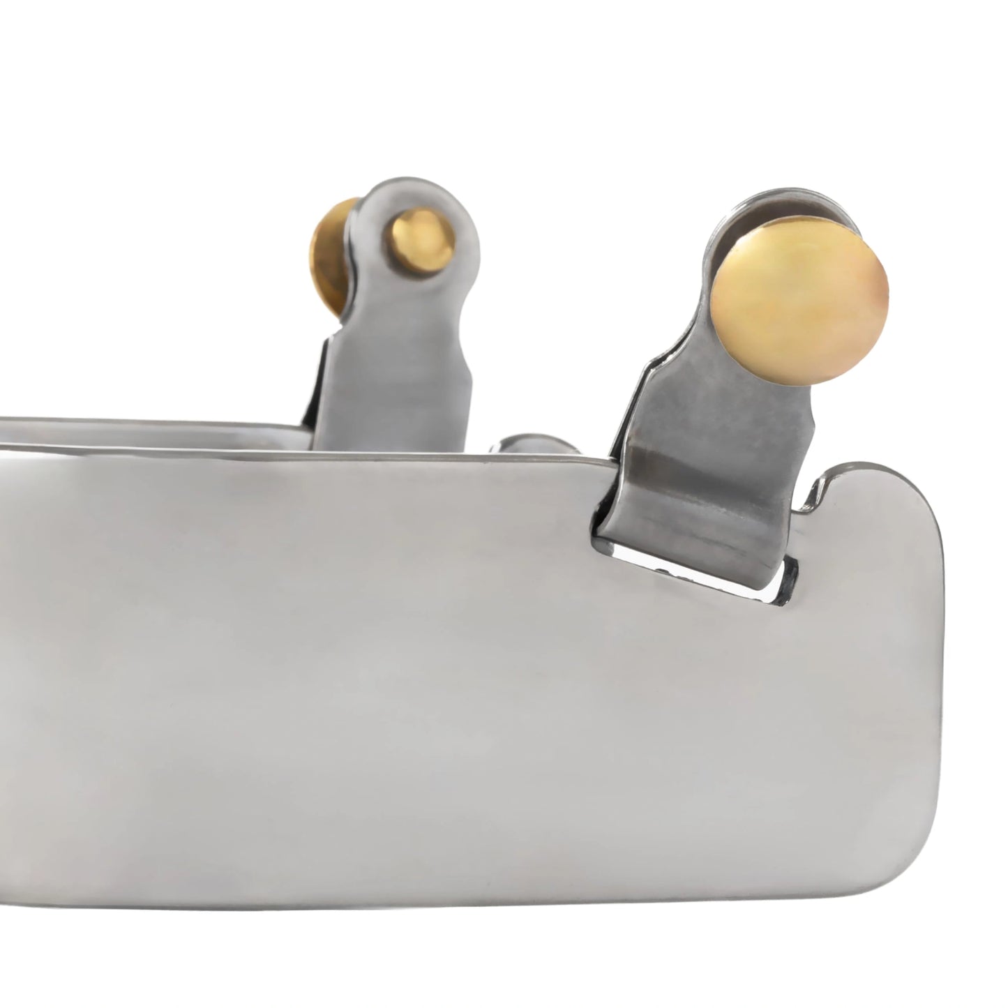 Weaver Leather Ladies' Stainless Steel Spurs - 2-3/4" Shank, 10 Point Brass Rowel, 1-1/2" Band
