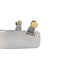Weaver Leather Ladies' Stainless Steel Spurs - 2-3/4" Shank, 10 Point Brass Rowel, 1-1/2" Band