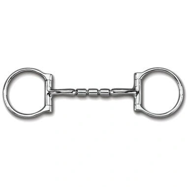 Myler Western Dee With Sweet Iron Mullen Triple Barrel Snaffle 5 Inch Mouth Copper Inlay Mb 32 - 3 - Hooves and Paws