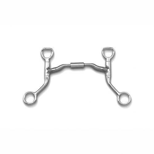 Myler Hbt Shank With Sweet Iron Low Port Comfort Snaffle Tom Thumb 4 3/4 Inch Mouth Copper Inlay Mb 04 - Hooves and Paws