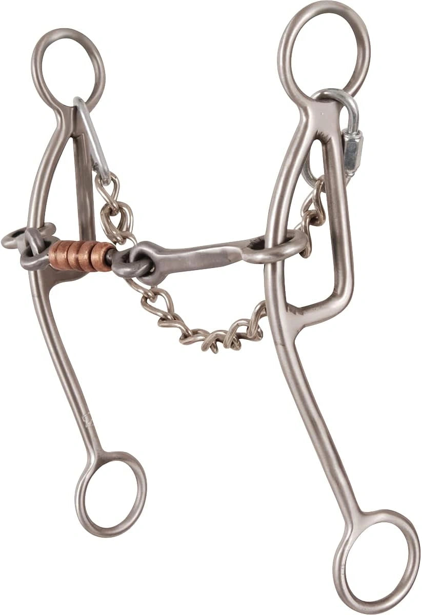 Classic Equine Les Vogt Shank Dog Bone Gag Bit - Thumbnail 2