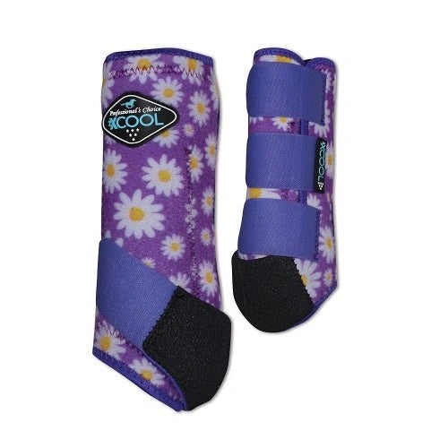 Professional's Choice Sports Medicine 2XCOOL Pattern Horse Equine Boots Front Pair - Hooves and Paws