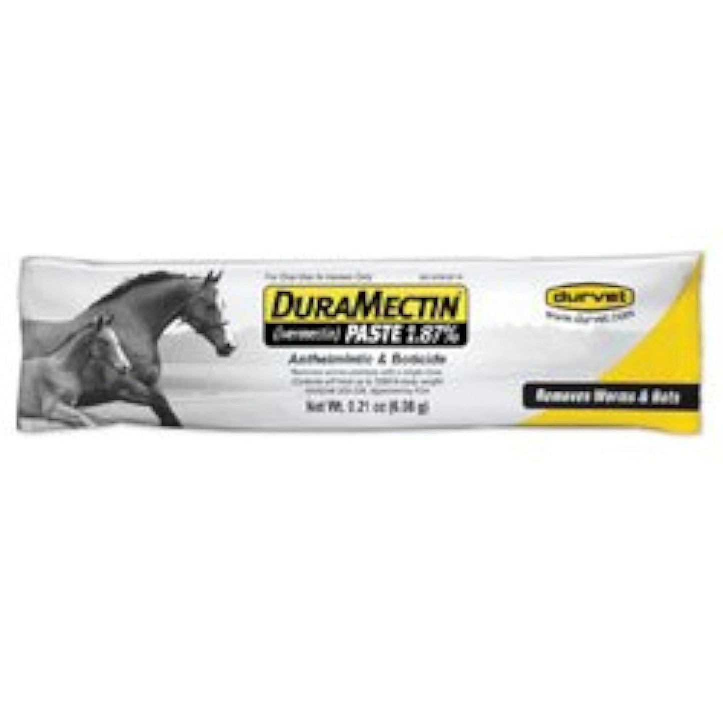 durvet Duramectin Ivermectin Paste 1.87% for Horses, 0.21 oz (Pack of 2)