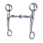 Weaver Leather Bit, Nickel Plated 5'' Snaffle Tom Thumb, 6''Cheek - Hooves and Paws