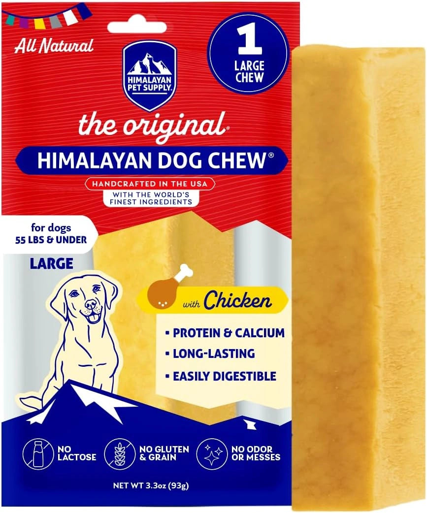 Himalayan Chew Original Yak Chew Large 3.3oz - Hooves and Paws