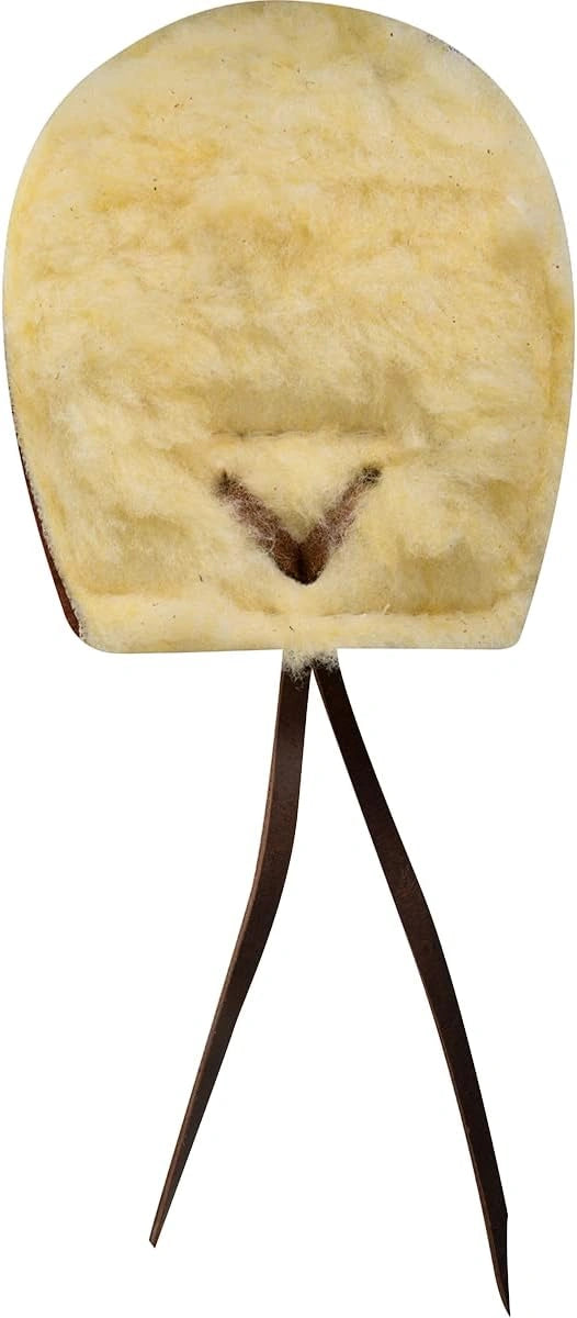 Cashel Ring Master Fleece 2 - 100% Genuine Sheepskin Western Girth Cover with Leather Ties