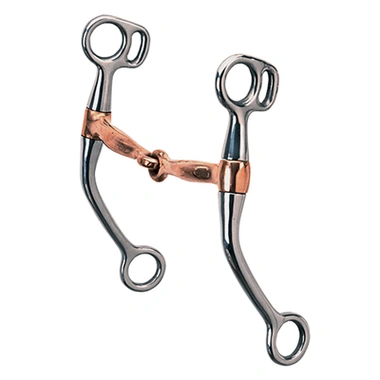 Weaver Leather Bit, Stainless Steel 5'' Tom Thumb, 6 1/2'' Cheek - Hooves and Paws