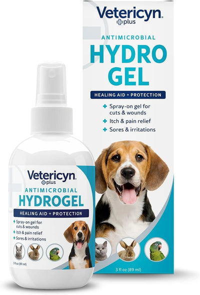 Vetericyn Plus All Animal Wound Care Hydrogel Spray | Dog, Cat, Horse Healing Aid
