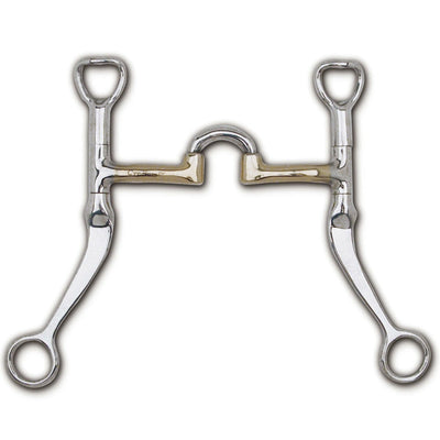 Myler Flat Shank With Cyprium Correctional Low Port 5 Inch Mouth Curb Bit Mb 27lp - Hooves and Paws