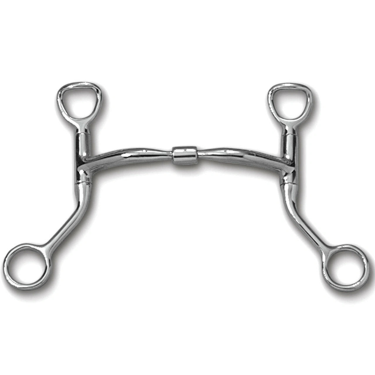 Myler Hbt Shank With Sweet Iron Comfort Snaffle 5 Inch Mouth Stainless Steel Copper Inlay Mb 01 - Hooves and Paws