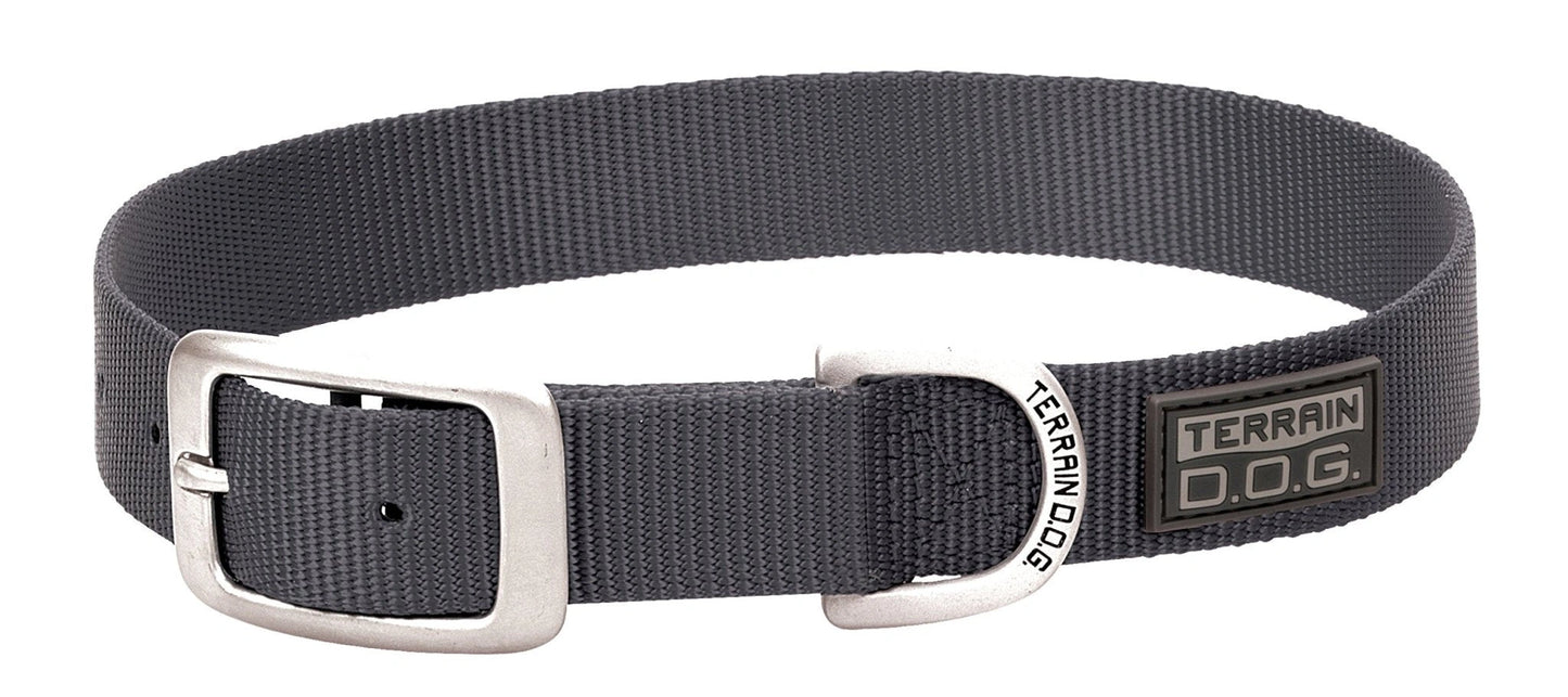 Weaver Leather Nylon Single - Ply Dog Collar - Hooves and Paws