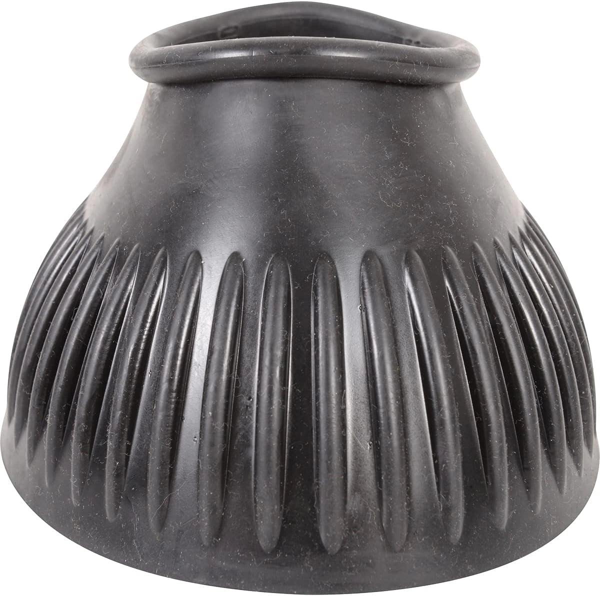 Classic Equine Rubber Pull-On Bell Boots - Black - Double Thick Bottom - Multiple Sizes
