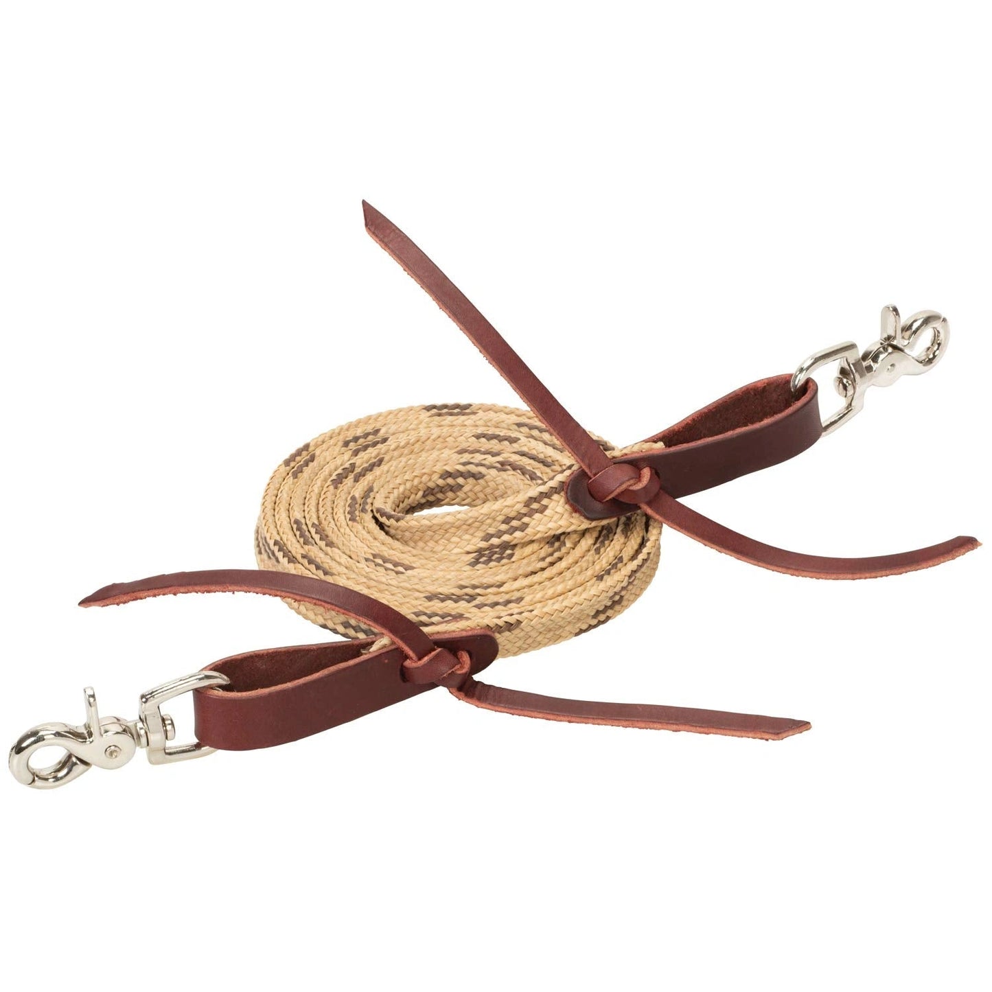 Weaver Leather Flat Braided Competition Roper Rein - Hooves and Paws