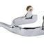 Weaver Leather Ladies' Stainless Steel Spurs - 2-3/4" Shank, 10 Point Brass Rowel, 1-1/2" Band