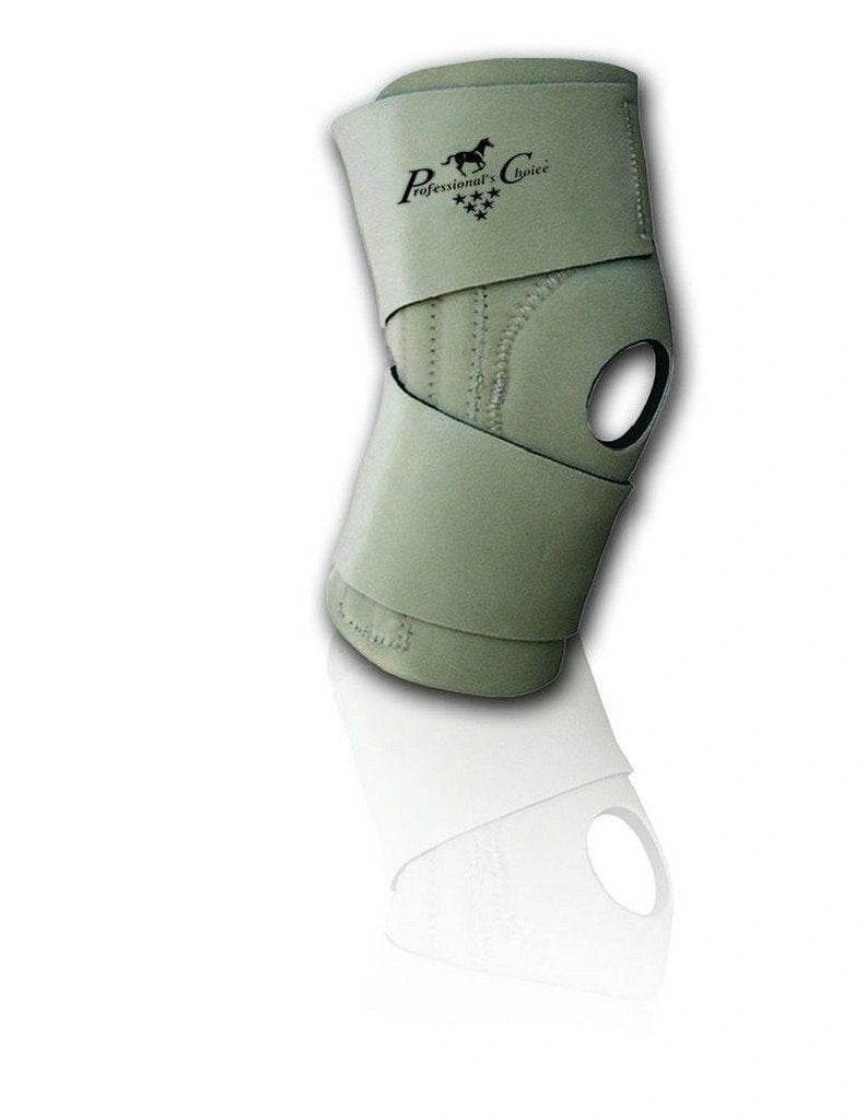 Professional's Choice Miracle Knee Support - Neoprene Wrap-Around Brace with Medial & Lateral Stays, Open-Back
