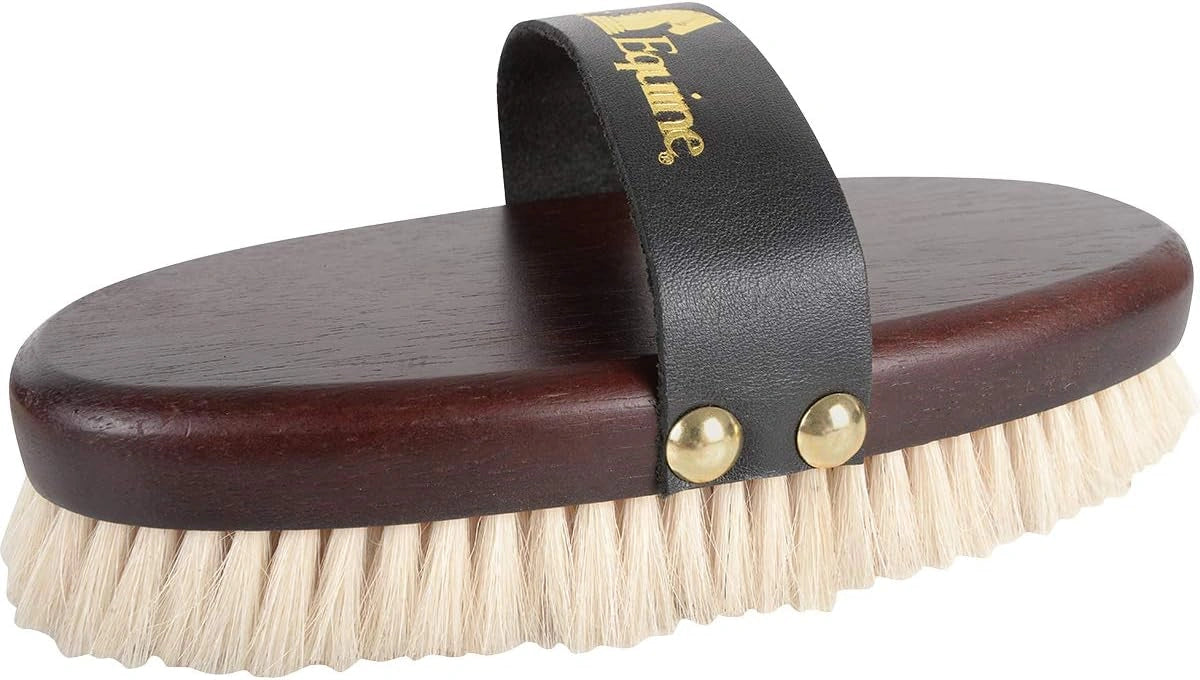 Classic Equine Goat Hair Body Brush – 8.5" Show Finish