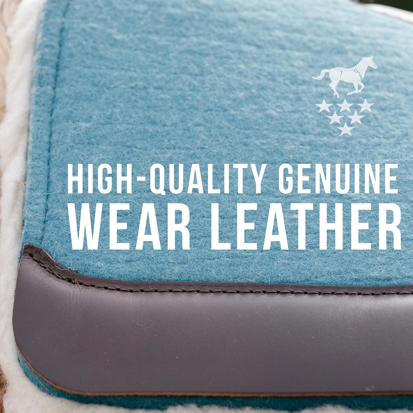 Professional's Choice 100% Wool Felt Contoured Saddle Pad - Pressure Relief & Comfort