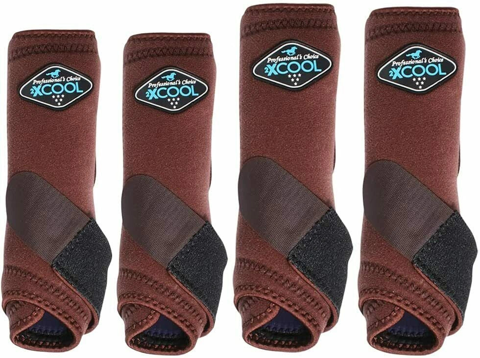 Professional's Choice Sports Medicine 2XCOOL Pattern Horse Equine Boots 4 - Pack - Hooves and Paws