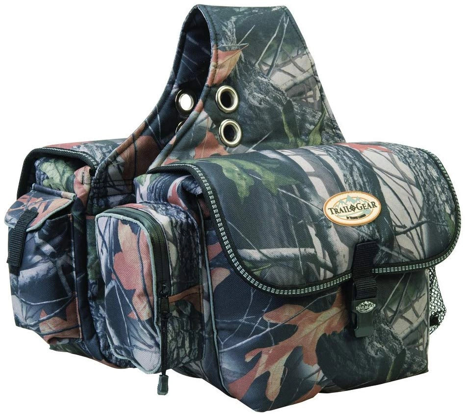 Weaver Leather Trail Gear Horse Equine Saddle Bag - Hooves and Paws