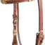 Cashel Rawhide Browband Headstall Triple Trim SA - HB15RTBR - Hooves and Paws