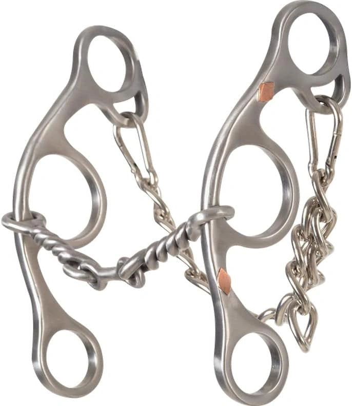Classic Equine Sherry Cervi Twisted Wire Dogbone Gag Bit