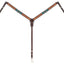 Weaver Leather Turquoise Diamond Beaded Headstall - Dark Oil
