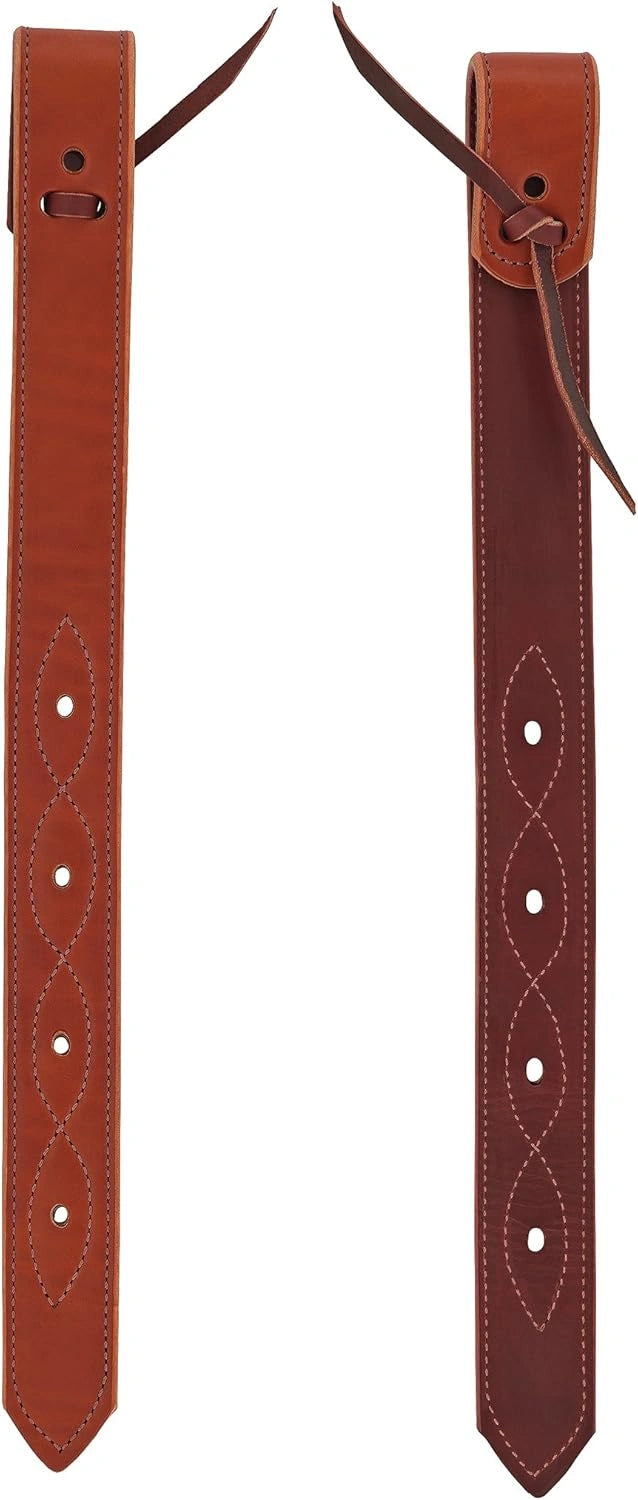 Weaver Leather Doubled and Stitched Leather Billets - Hooves and Paws
