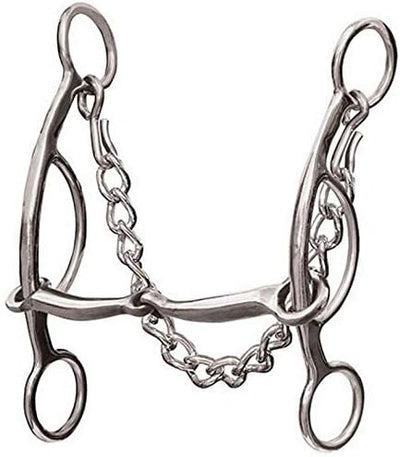 The Brittany Pozzi Collection by Professionals Choice Equine Three Piece Smooth Bit 5.5" Mouth with 8.5" Shank