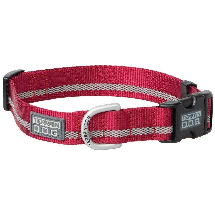 Weaver Leather Terrain D.O.G. Reflective Snap - n - Go Collar - Hooves and Paws