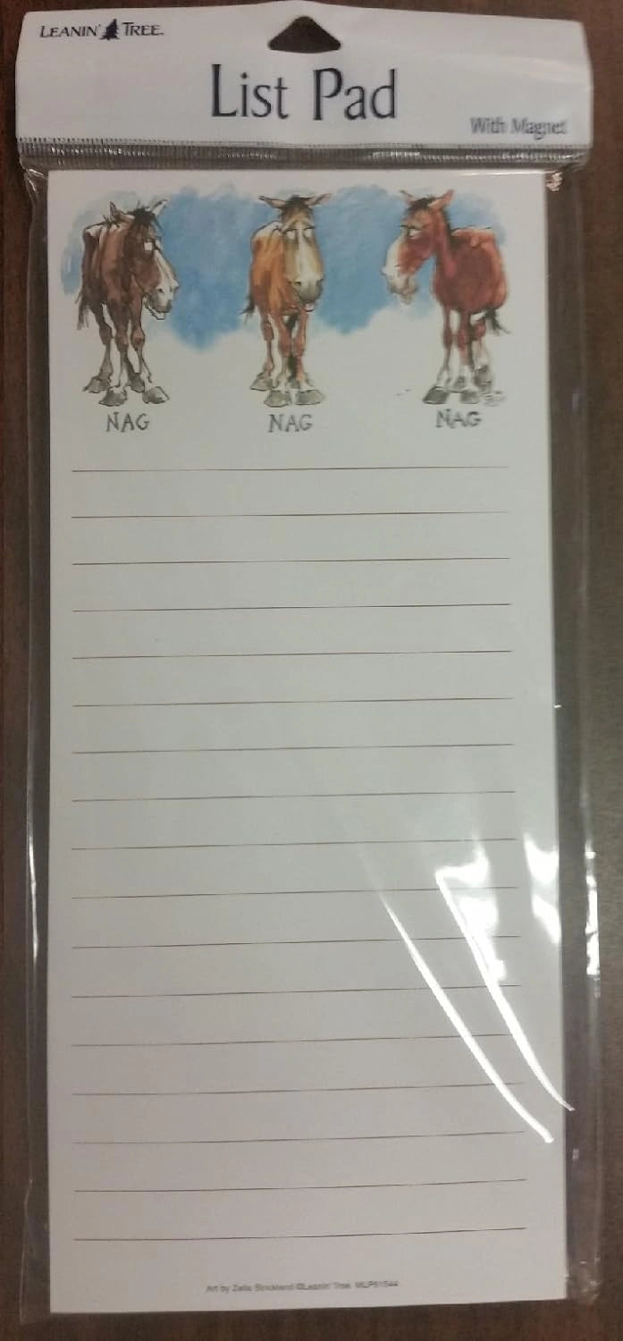 Leanin' Tree Inc Things to do Magnetic List Pad - 60 Sheets, 9" x 4" Recycled Paper