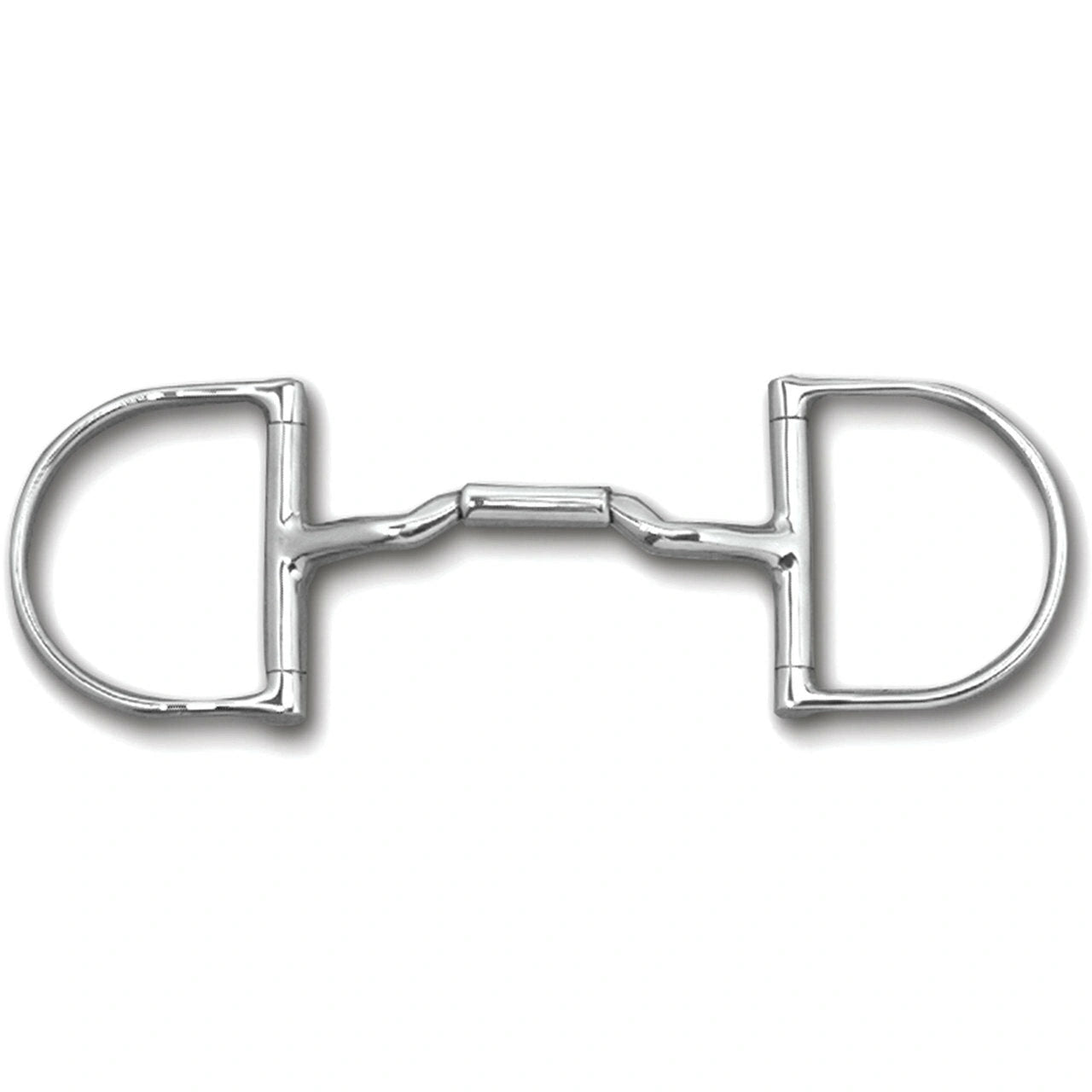 Myler 3 3/8" Medium Dee Without Hooks With Mullen Low Port Barrel Snaffle 6 Inch Mouth English Dee Mb 06 - Hooves and Paws