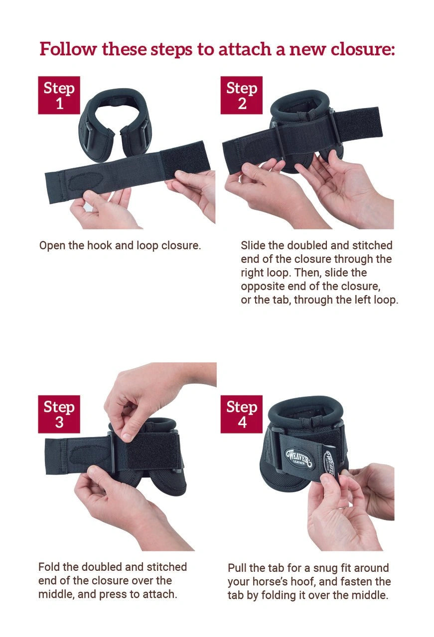 Weaver Leather Xtended Life Closure System Replacement Pieces - Hooves and Paws